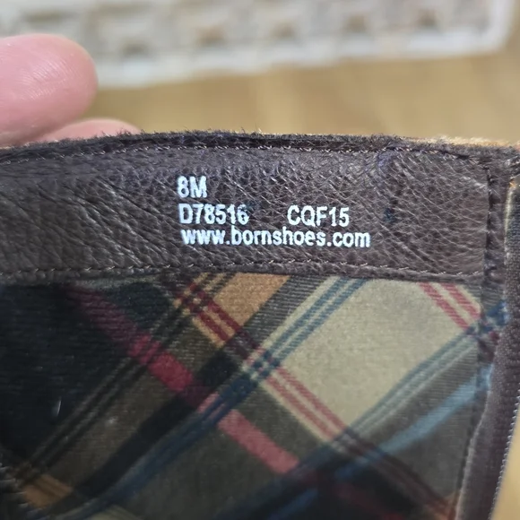 Born Cherry Brown Heeled Knee High Riding Boots Size 8 - Picture 3 of 14